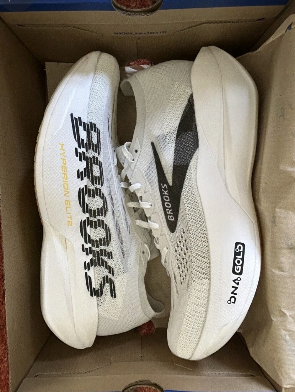 Brooks Hyperion Elite 6 Men's Sneakers Size 11 Vaporous Grey/Yellow/Black